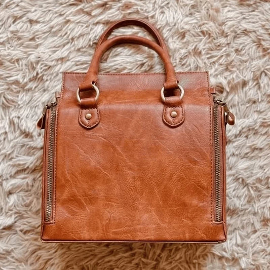 Sac à bandoulière en cuir PU rétro